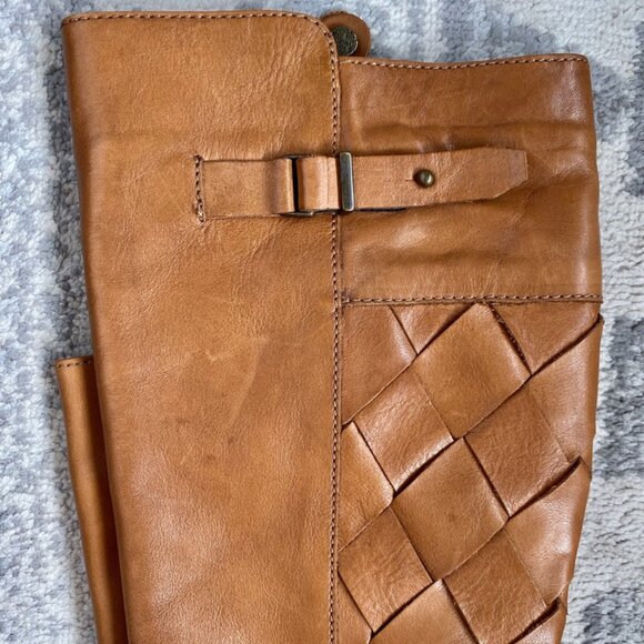 Fabianelli Tan Woven Leather Lined Boots - Picture 4 of 8